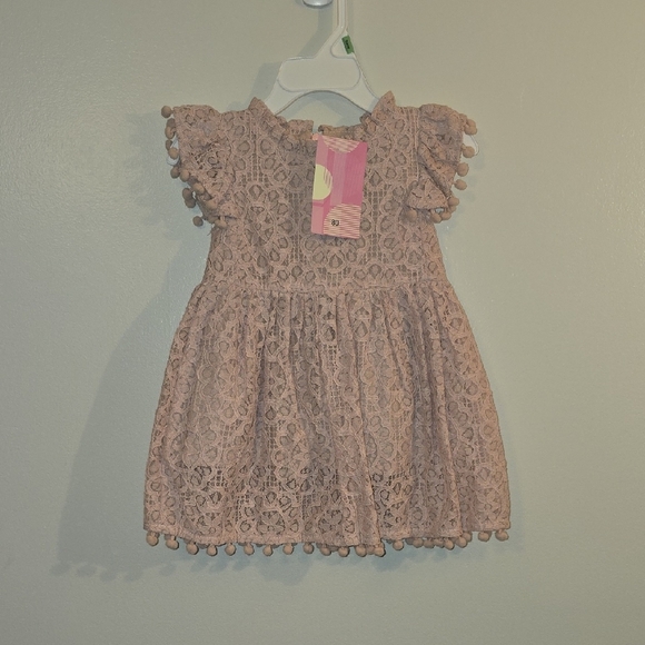 Other - Charming Lace Kids Dress in Soft Blush Pink NWT LOT P